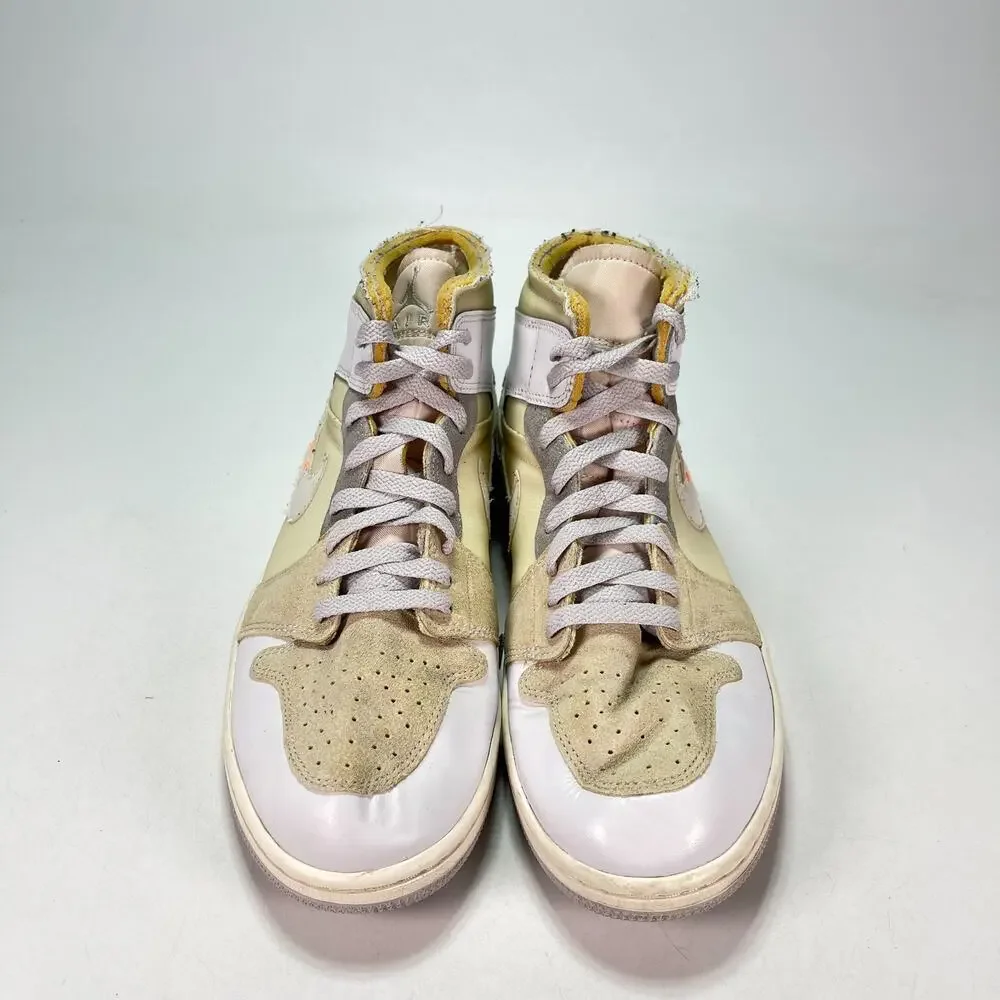 Nike Air Jordan 1 Mid SE Craft Inside Out White Grey DM9652-100 Men's Size 9.5
